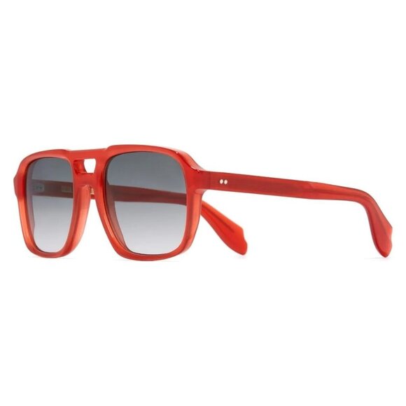 New CUTLER AND GROSS Colour Studio Red Square 1394 B1 Sunglasses Women - Picture 1 of 3
